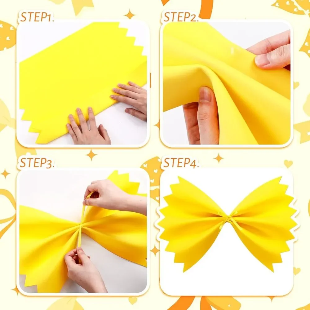 18 Pcs DIY Pasta Party Decorations - Italian Food Themed Yellow Streamer